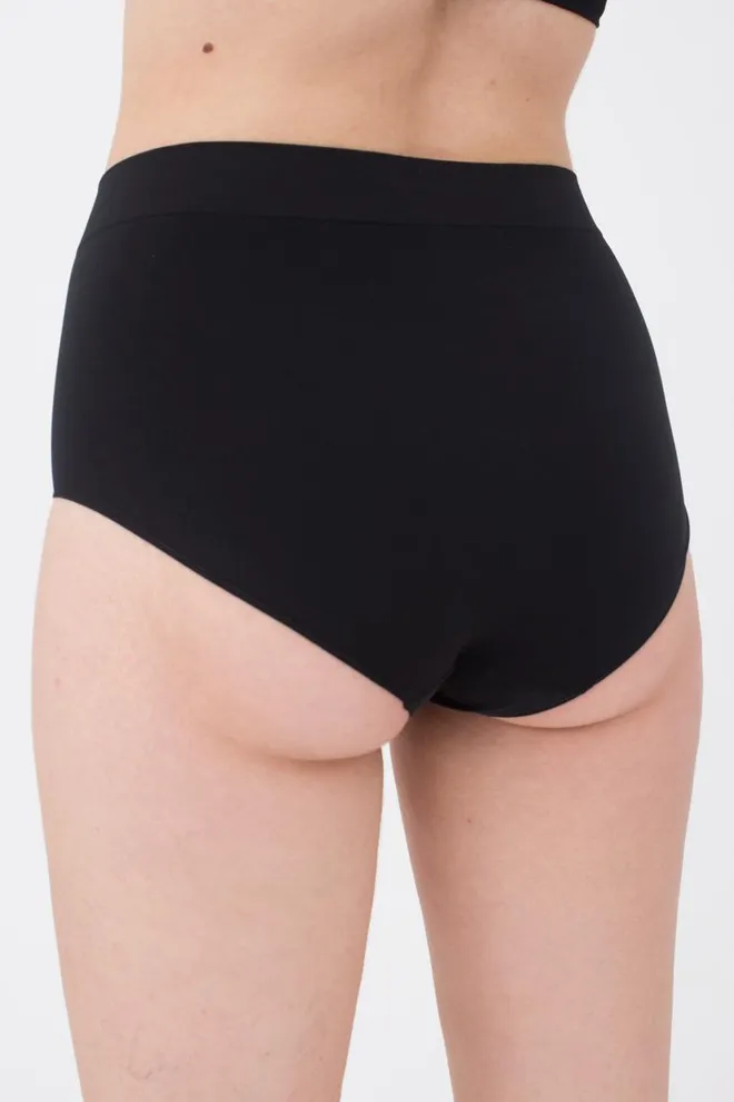 Бесшовные трусики слип Midi briefs Giulia (black)
