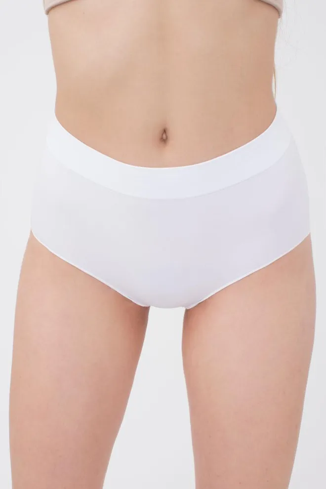 Бесшовные трусики слип Midi briefs Giulia (white)