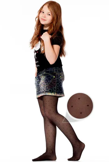 Детские колготки в горох Milana 40 den model 1 Giulia (nero)