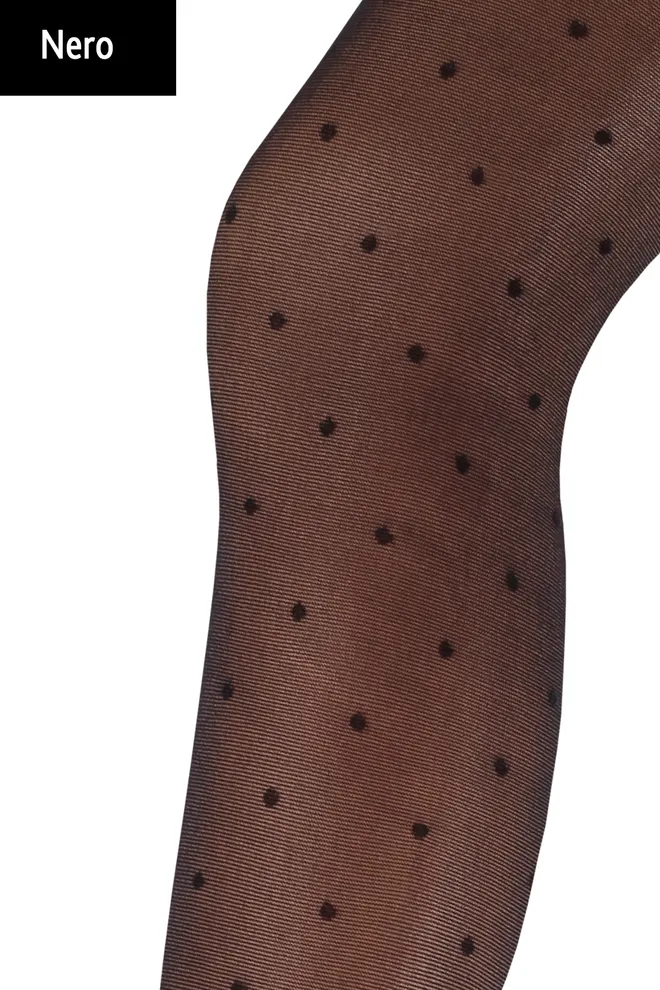 Детские колготки в горох Milana 40 den model 1 Giulia (nero)