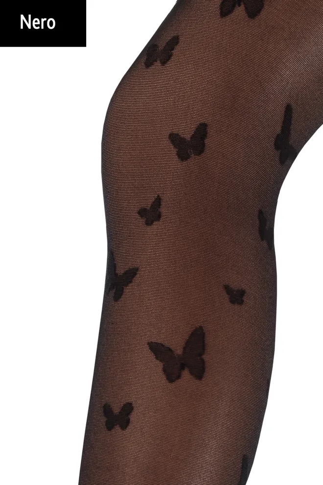 MILANA 40 model 2 детские колготки с рисунком TM GIULIA  (nero)