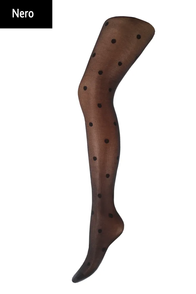 Детские колготки в горох Milana 40 den model 6 Giulia (nero (1))