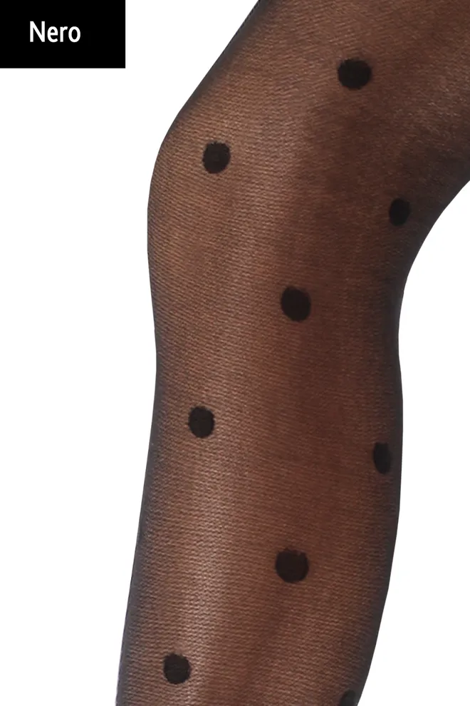 Детские колготки в горох Milana 40 den model 6 Giulia (nero (1))