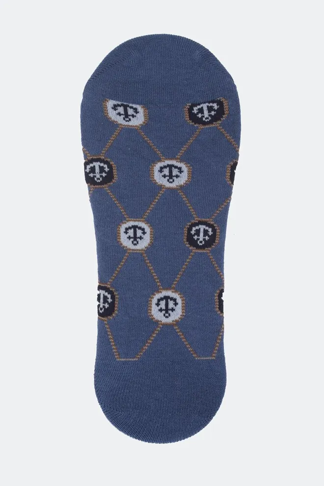 Носки мужские невидимые с якорями Ms0 marine 011 Giulia (jeans)