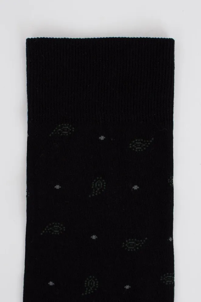 Шкарпетки чоловічі високі з малюнком Ms3c/sl-305 Elegant Giulia (nero)