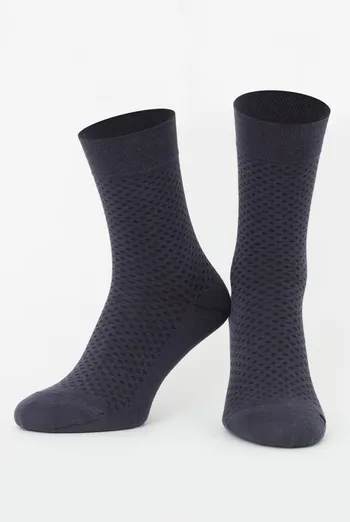 Носки мужские классические с рисунком MS3 Basic 004 Giulia (iron)