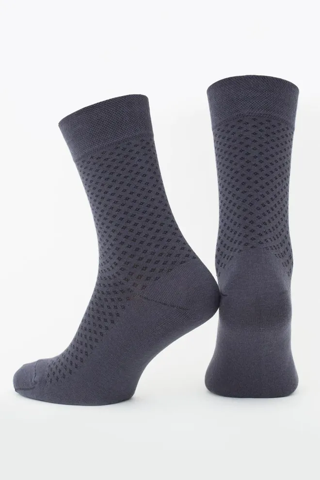 Носки мужские классические с рисунком MS3 Basic 004 Giulia (iron)