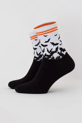 Носки мужские классические с рисунком Ms3 Halloween Strong 002 Giulia (black)