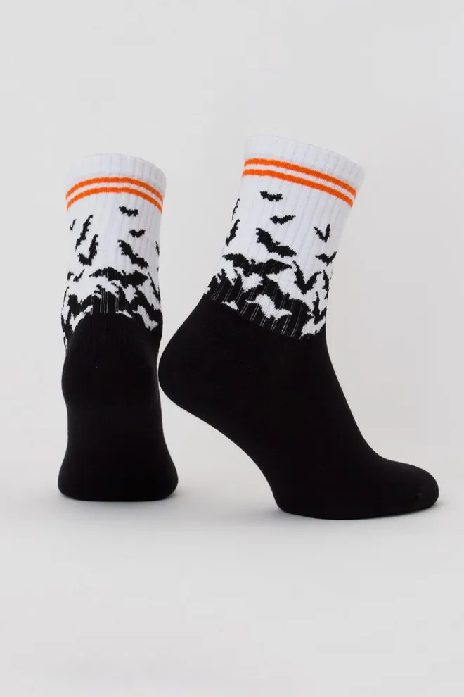 Носки мужские классические с рисунком Ms3 Halloween Strong 002 Giulia (black)