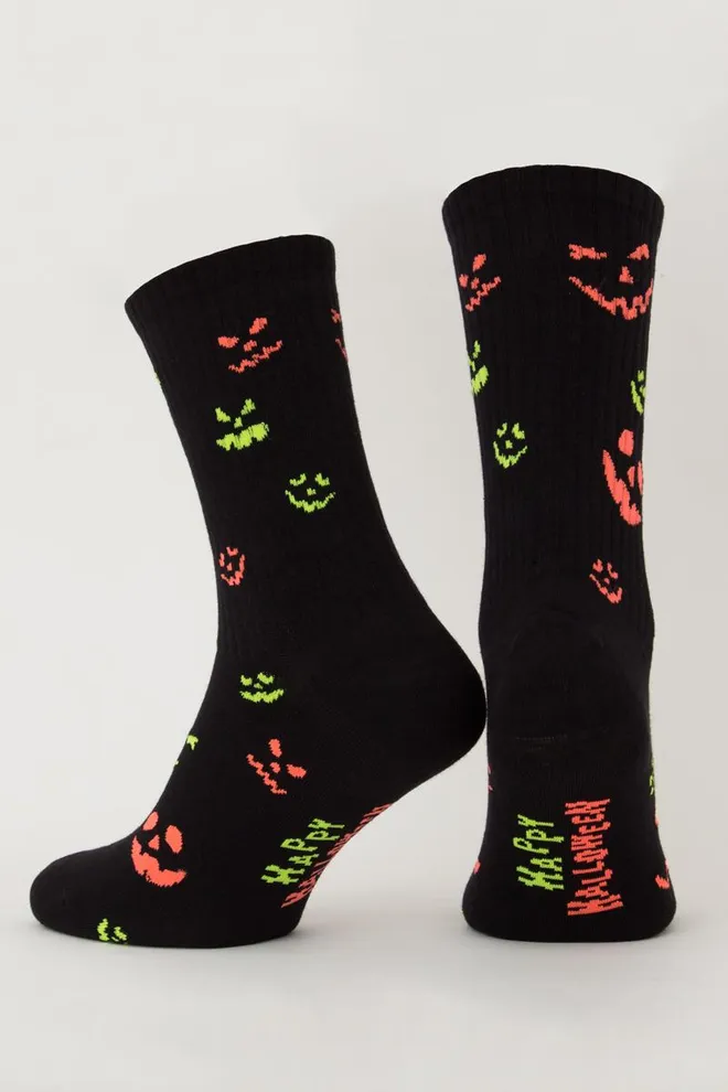 Носки мужские классические с рисунком Ms3 Halloween 2203 Giulia (black)