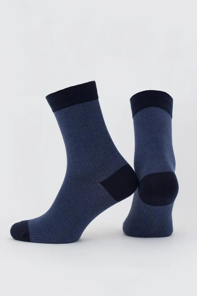 Носки мужские классические с рисунком Ms3 Jaccard 001 Giulia (dress blue)