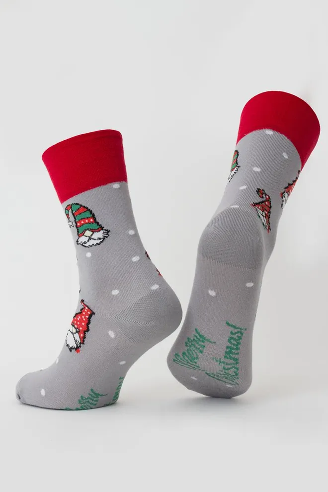 Носки мужские классические новогодние Ms3 New Year 2303 Giulia (silver)