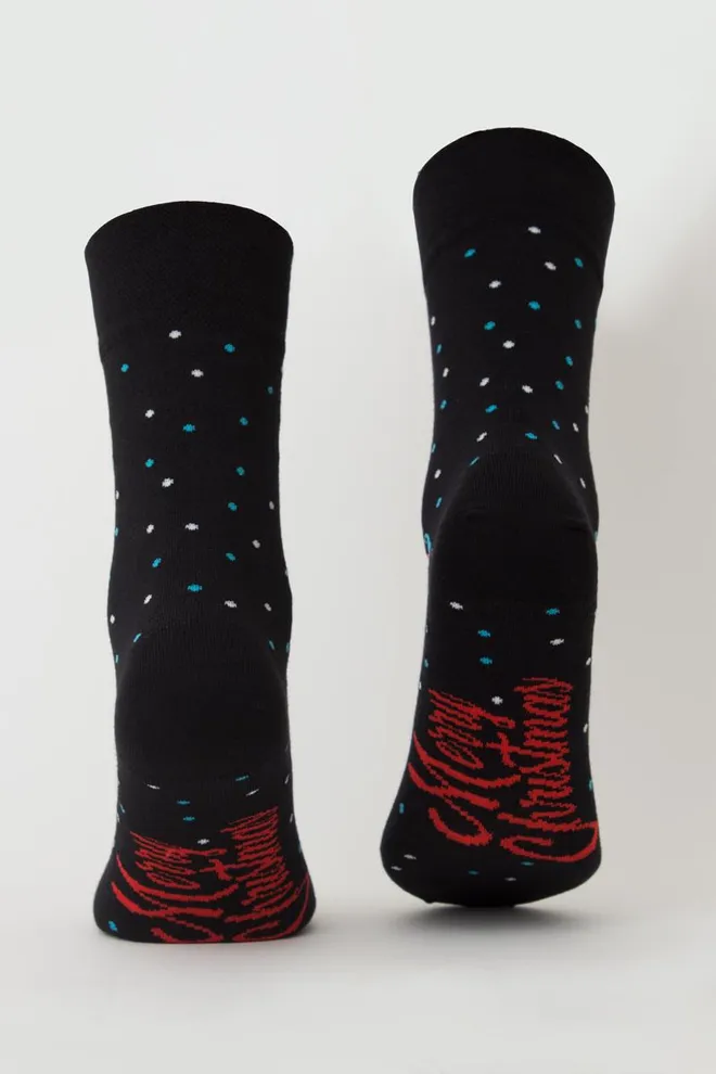 Носки мужские классические новогодние Ms3 New Year 2305 Giulia (black)