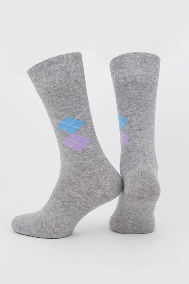 Шкарпетки чоловічі класичні Ms3 soft comfort 001 Giulia (light grey melange)