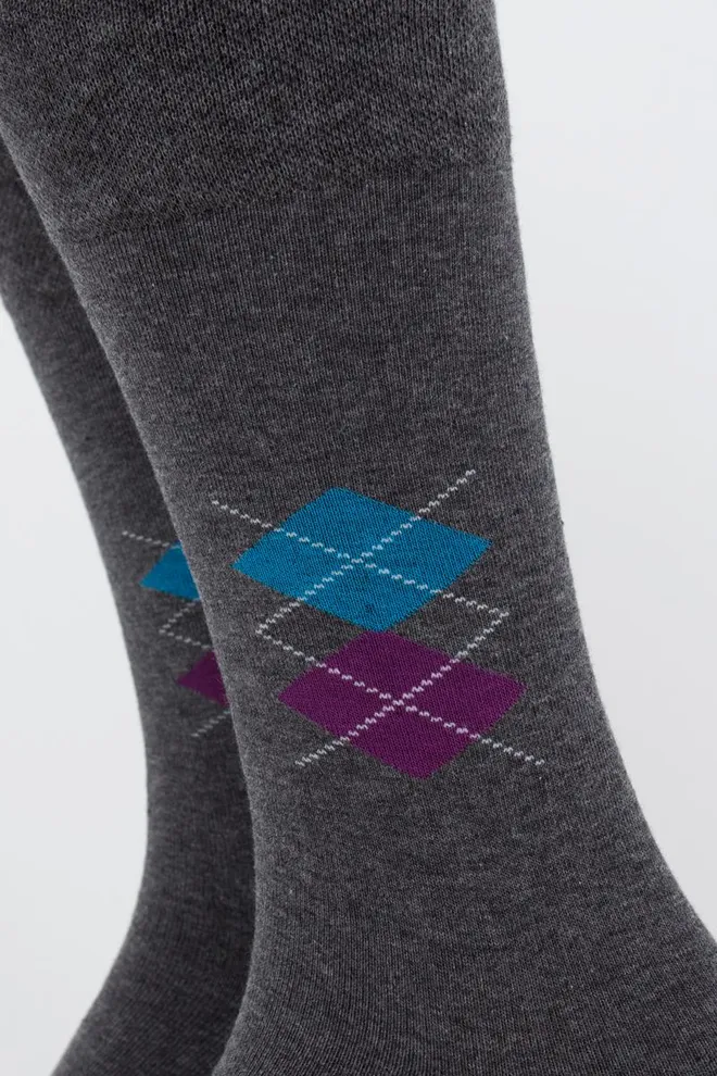 Шкарпетки чоловічі класичні Ms3 soft comfort 001 Giulia (dark grey melange)