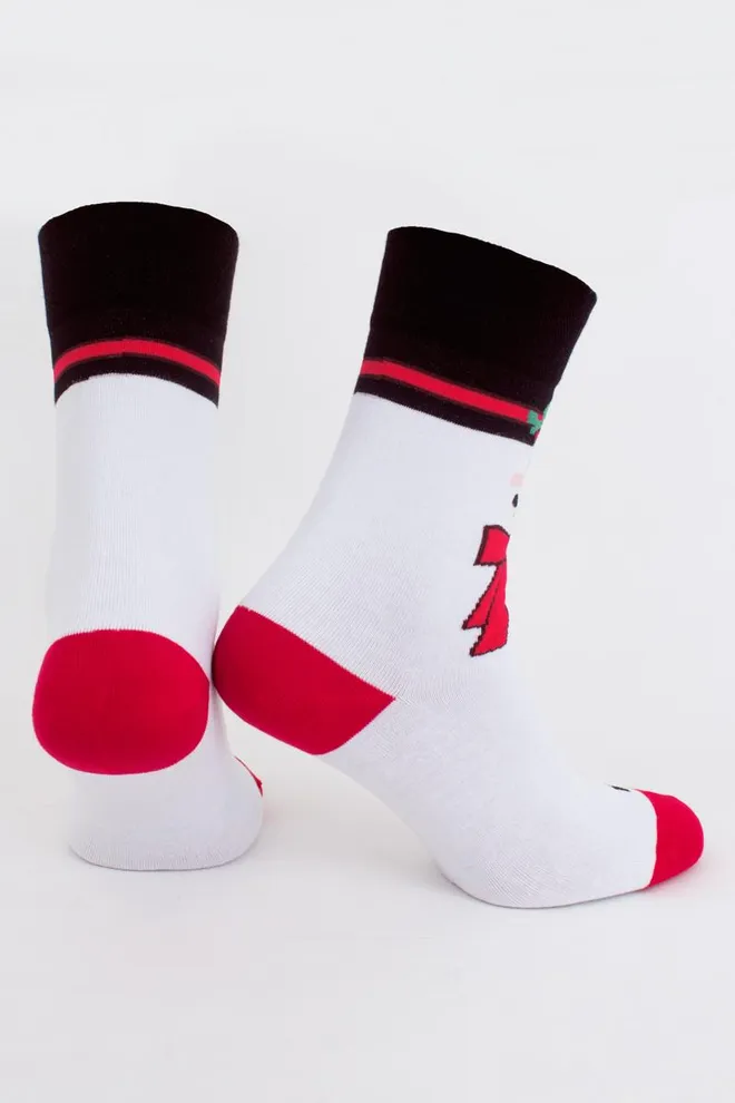 MS3 SOFT NEW YEAR 20-01 Мужские тематические носки ТМ GIULIA  (white)