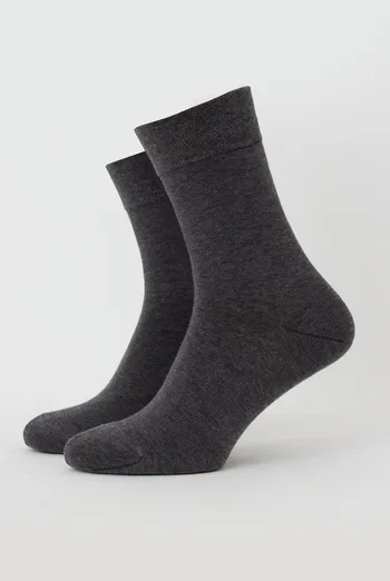 Носки мужские классические Ms3 soft premium classic Giulia (dark grey), серый