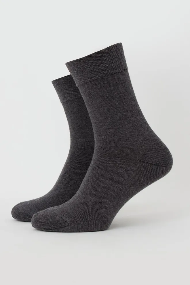 Носки мужские классические Ms3 soft premium classic Giulia (dark grey), серый