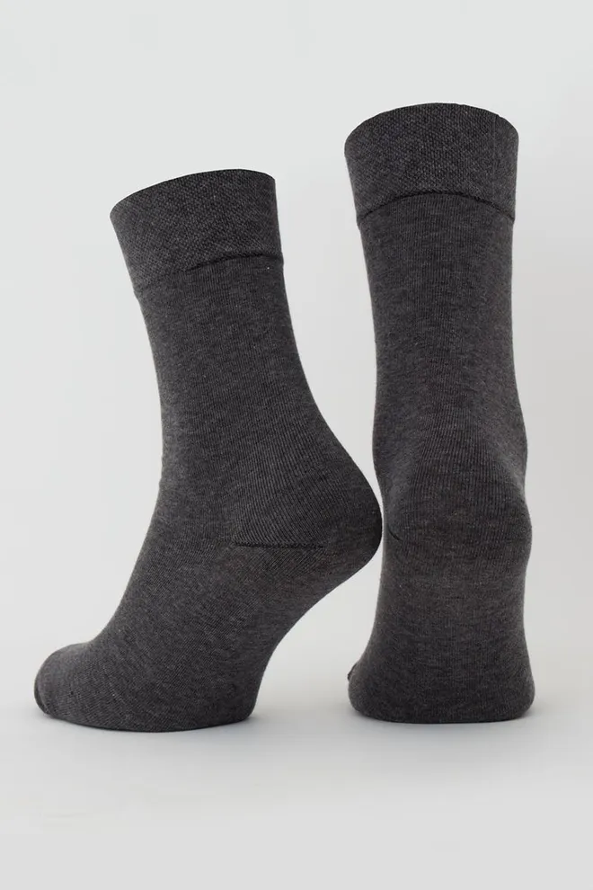 Носки мужские классические Ms3 soft premium classic Giulia (dark grey), серый