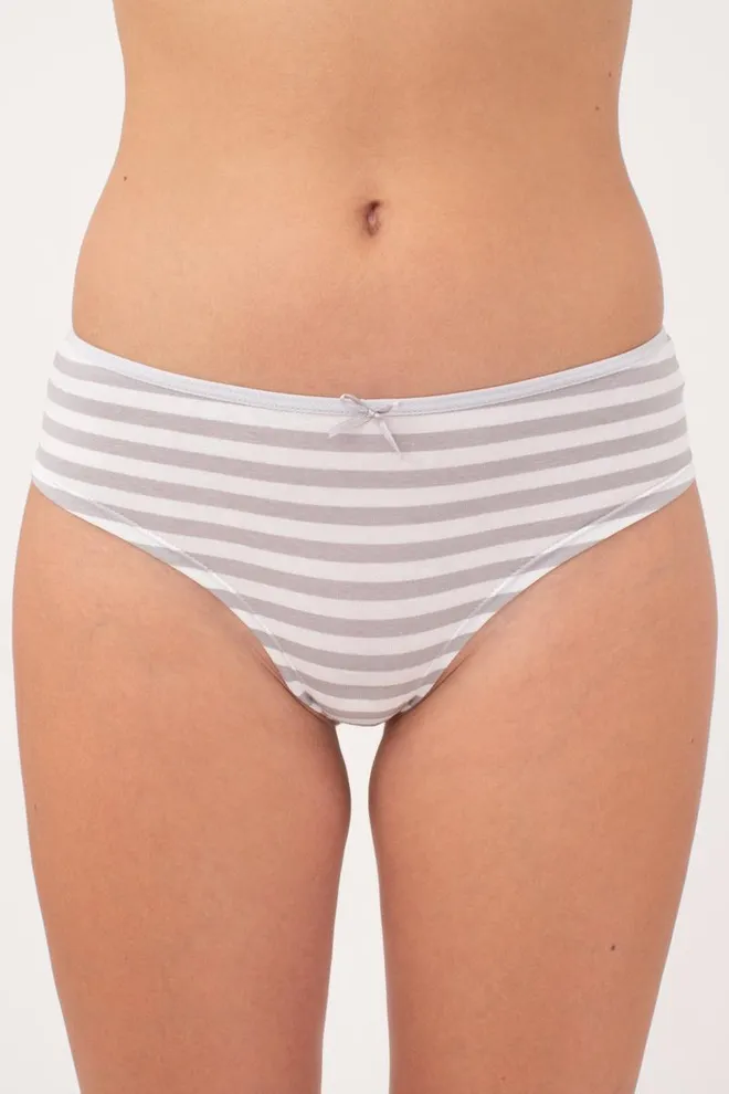 Женские трусы бразилиана Marine 2211/60 Giulia (grey stripe)