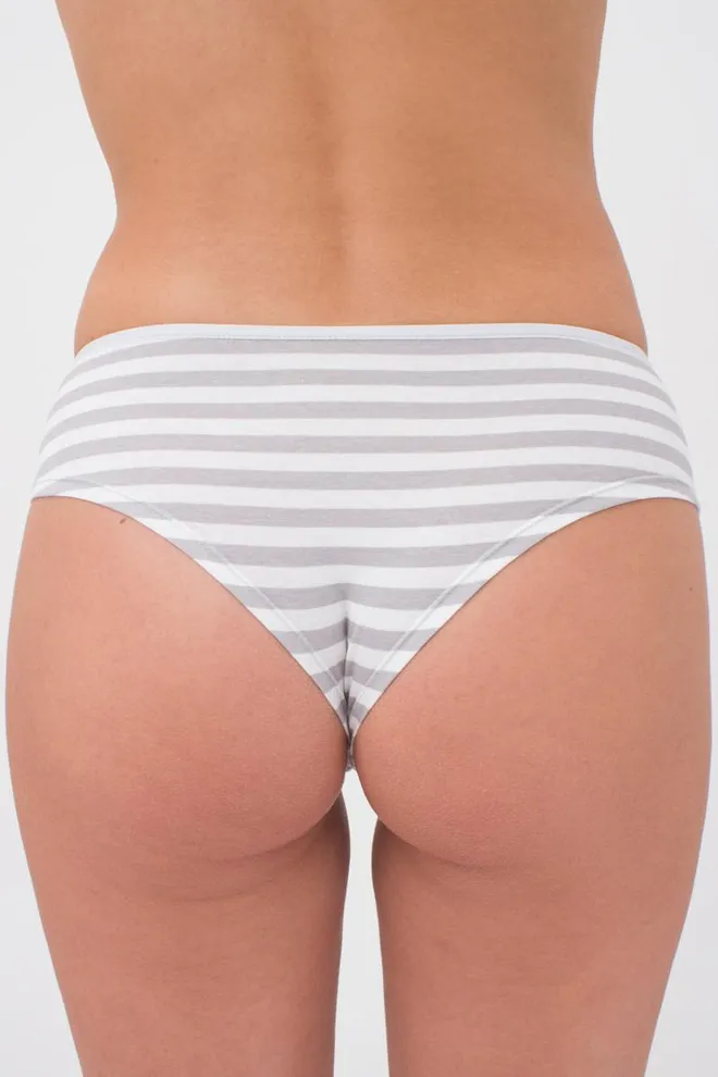 Женские трусы бразилиана Marine 2211/60 Giulia (grey stripe)