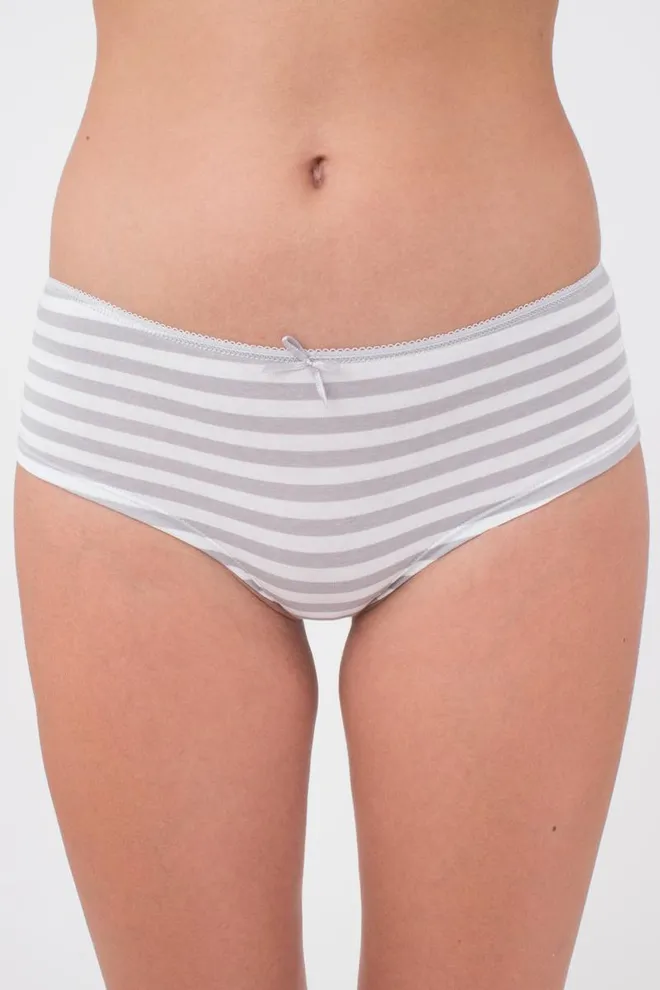 Женские трусы хипстеры Marine 2602/60 Giulia (grey stripe)
