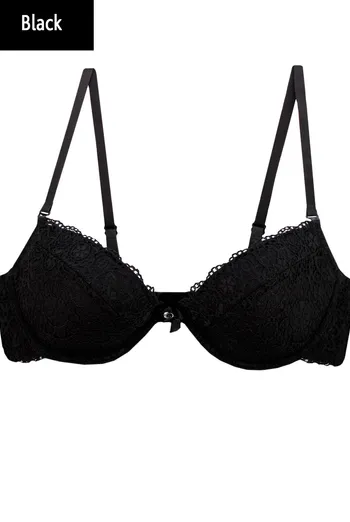 Бюстгальтер Melissa 1222/01 с полууплотненной чашкой и кружевом TM GIULIA  (black)