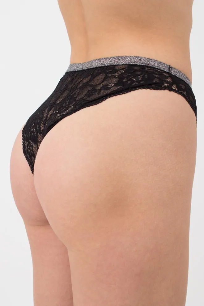 Кружевные трусики бразилиана Miracle 2218/31 Giulia (black)