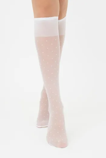 Капроновые гольфы в горох Ng 04 Gamb Giulia (bianco) Капроновые гольфы в горох Ng 04 Gamb Giulia (bianco)