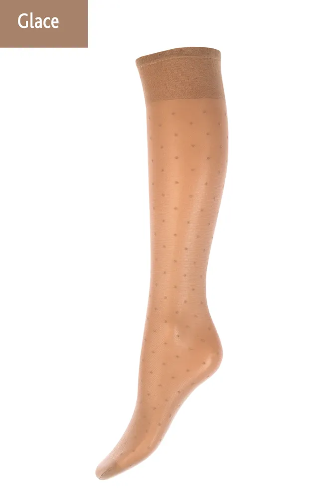 Капроновые гольфы в горох Ng 04 Gamb Giulia (glace)