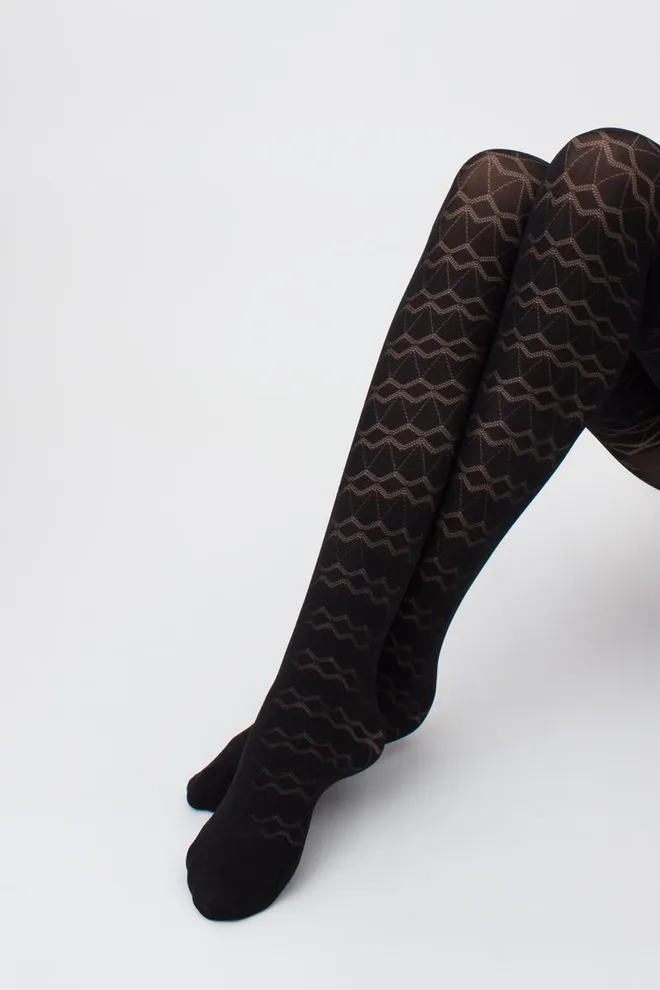 Колготки з ромбами Nina 60 den model 1 Giulia (nero)