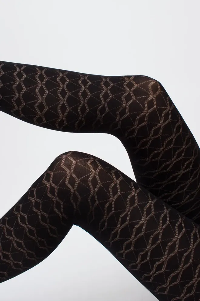 Колготки з ромбами Nina 60 den model 1 Giulia (nero)