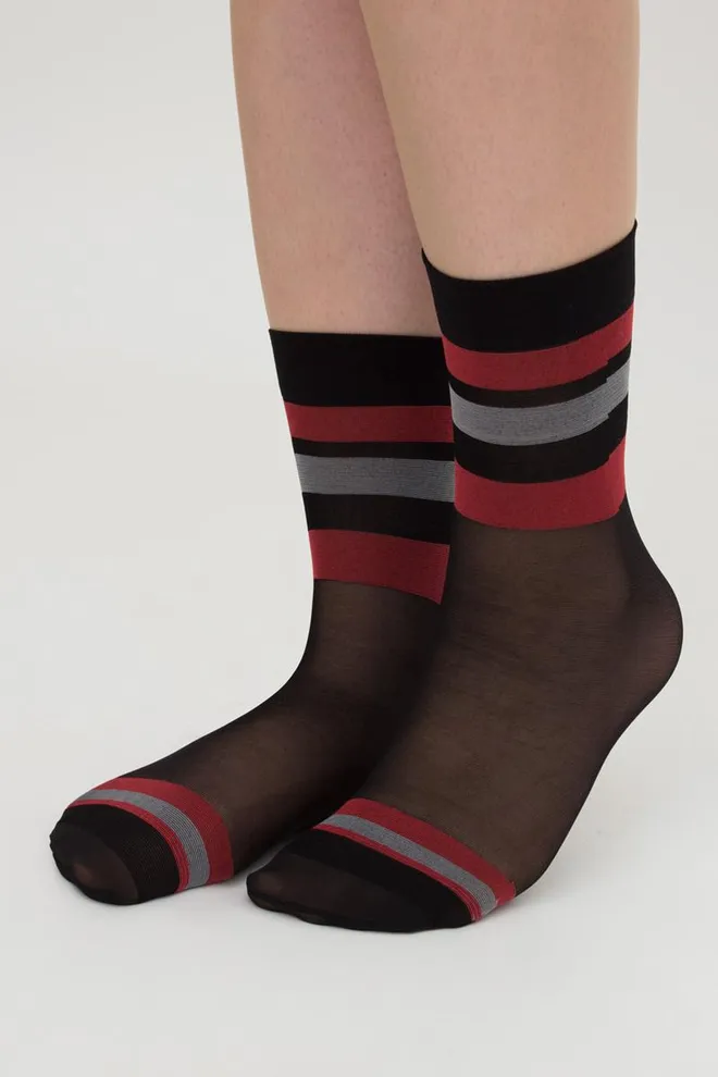 Носки женские капроновые NN-18 Calzino Giulia (nero), черный