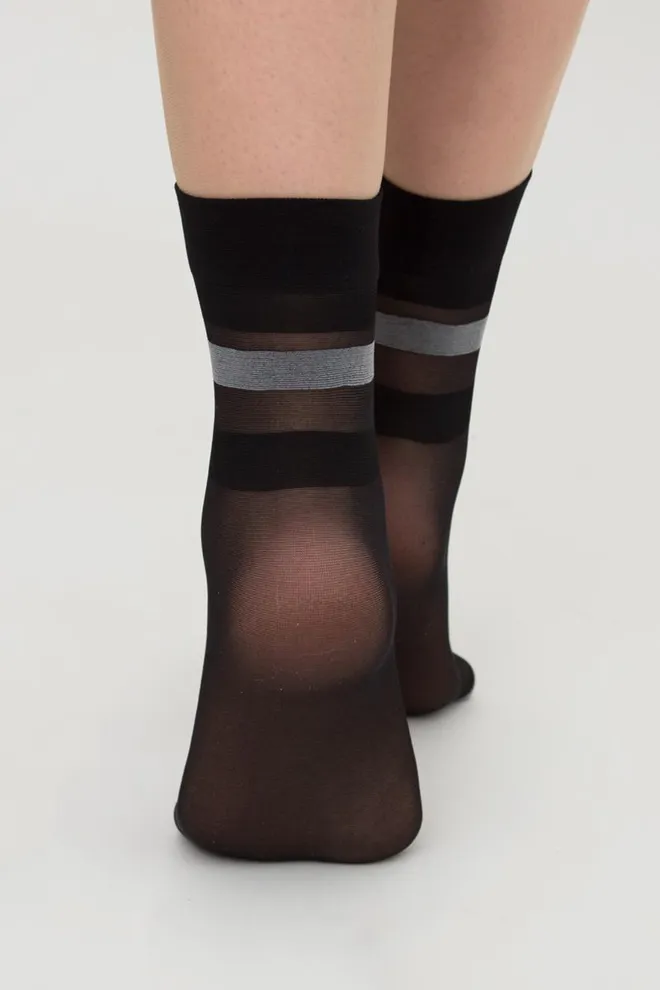 Носки женские капроновые NN-20 Calzino Giulia (nero), черный