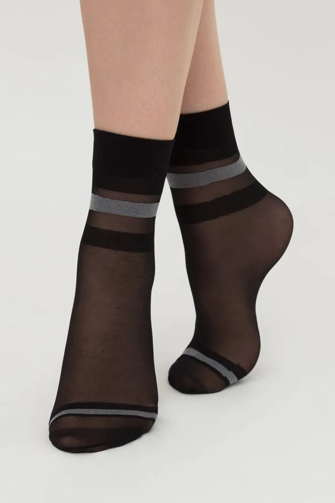 Носки женские капроновые NN-20 Calzino Giulia (nero), черный