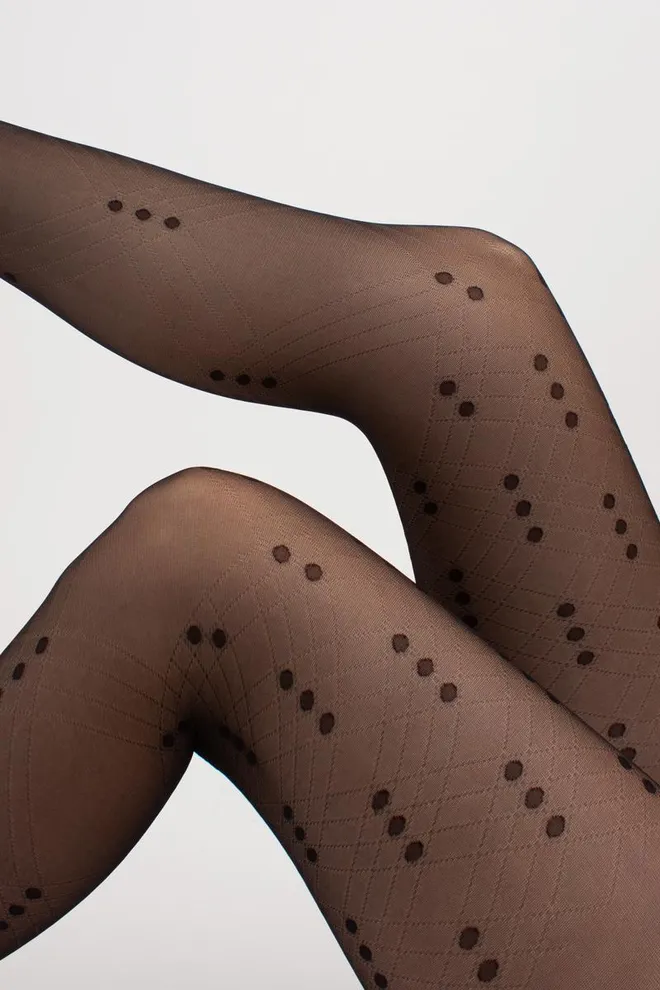 Колготки с принтом Noir 20 den model 2 Giulia (nero)