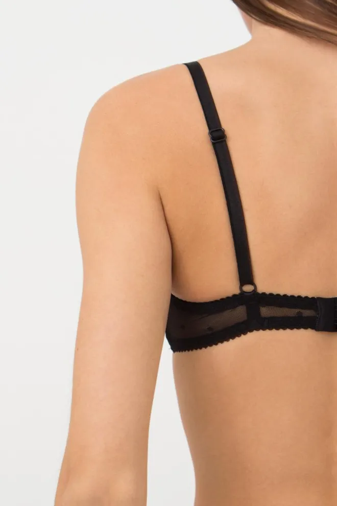 Кружевной бюстгальтер на косточках Nicole 1610/04 Giulia (black)