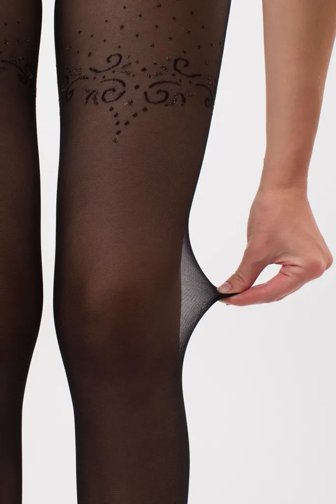 Колготки с рисунком Obsession 20 den model 1 Giulia (nero)