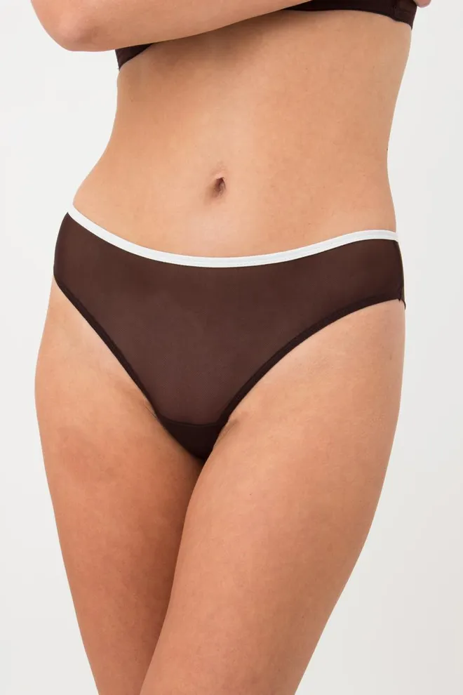 Женские трусы бразилиана Orchid blom 2210/40 Giulia (chocolate/milk)