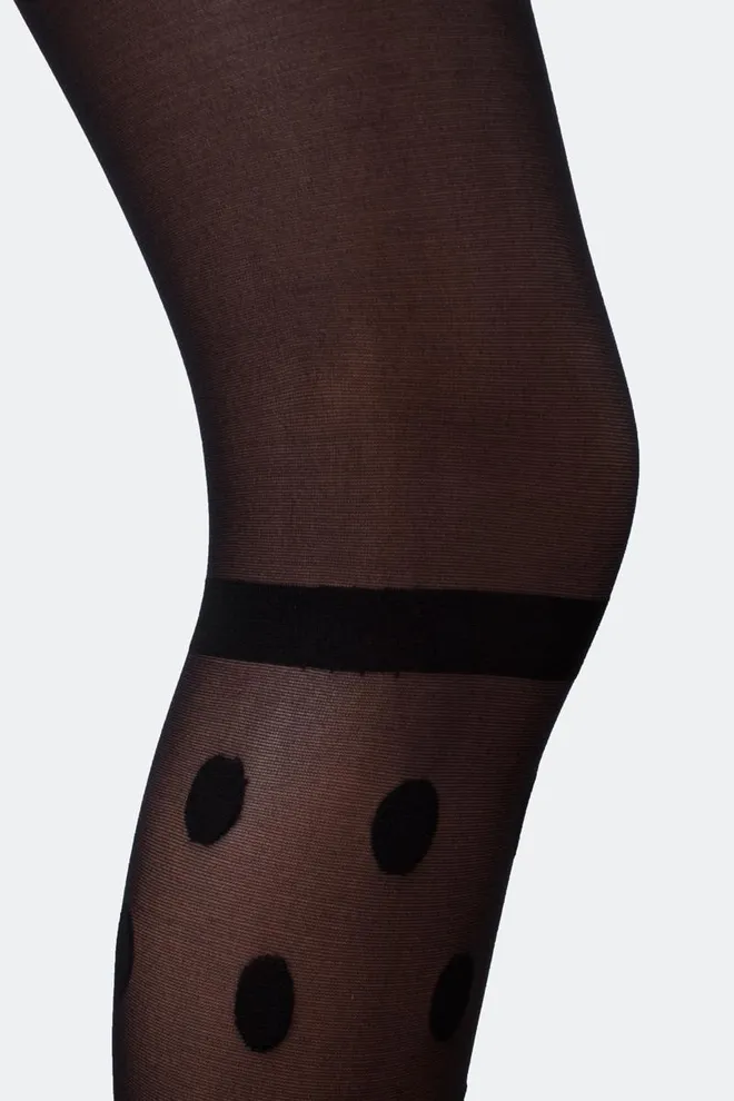 Детские колготки в горошек Paris 60 den model 8 Giulia (nero)