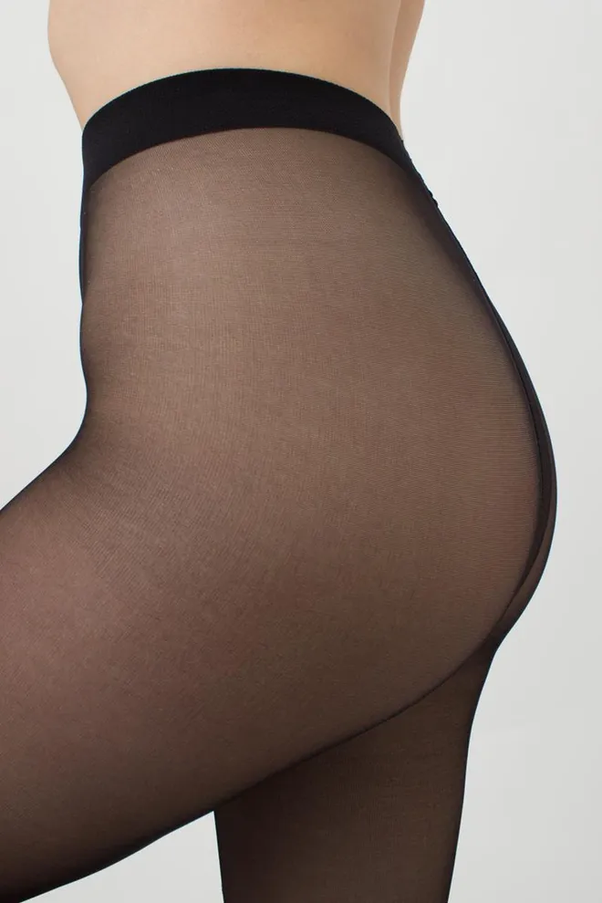 Колготки с люрексом и надписью Party 20 den model 2 Giulia (nero)