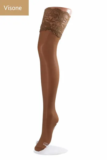 Чулки на силиконовой резинке Passion 20 den Giulia (visone)