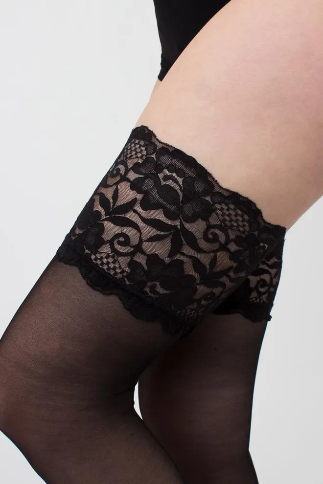 Чулки на силиконовой резинке Passion 20 den Giulia (nero)