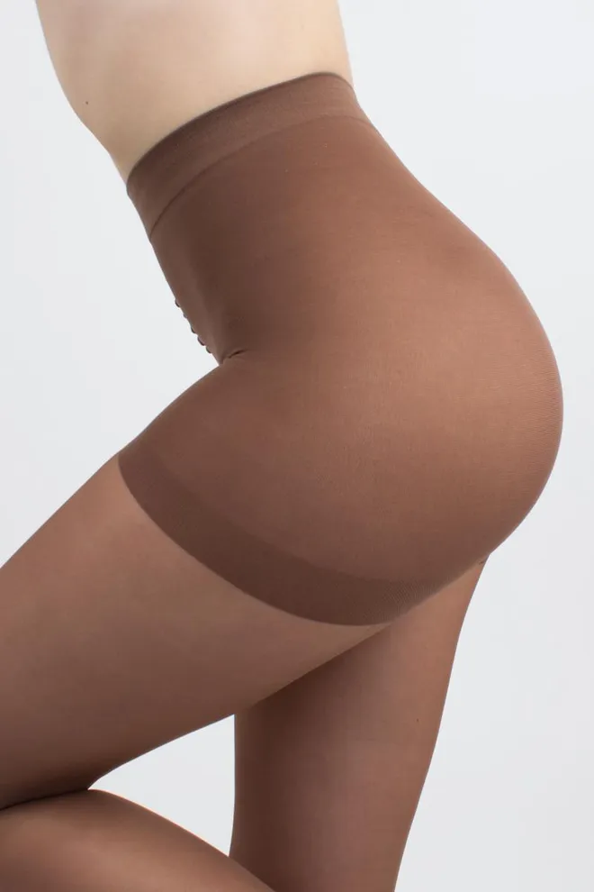Классические корректирующие колготки Perfect body 40 den Giulia (cappuccino)