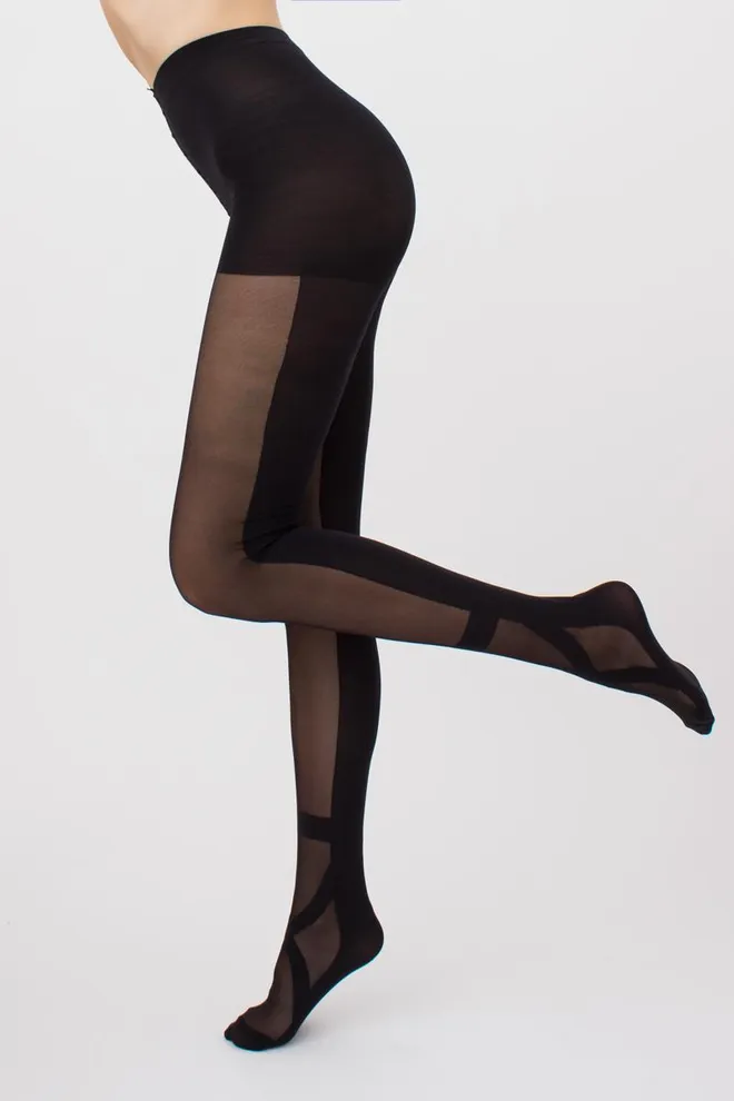 Колготки с имитацией пуантов Pointe 40 den model 1 Giulia (nero)