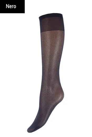 RG-01 gambaletto Классические гольфы с имитацией сетки TM GIULIA  (nero)