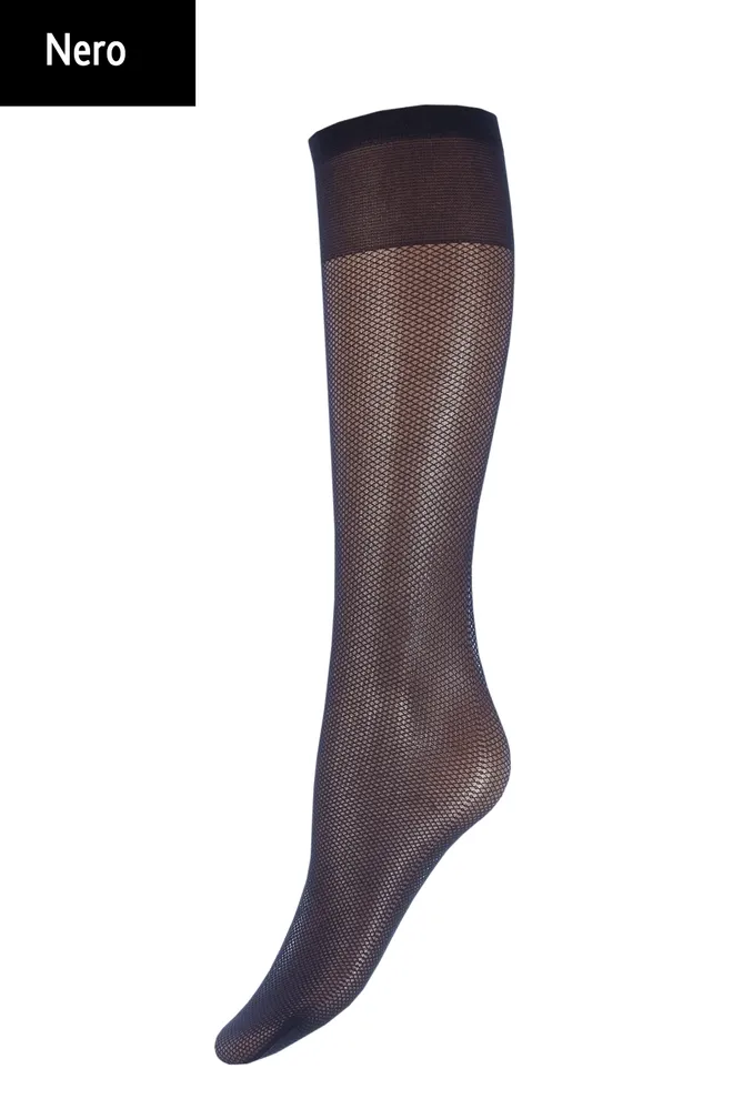 RG-01 gambaletto Классические гольфы с имитацией сетки TM GIULIA  (nero)