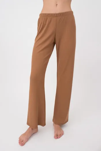 Штаны женские в рубчик RIB 4307/010 Giulia (camel), бежевый