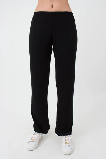 Штаны женские в рубчик RIB 4307/010 Giulia (black), черный