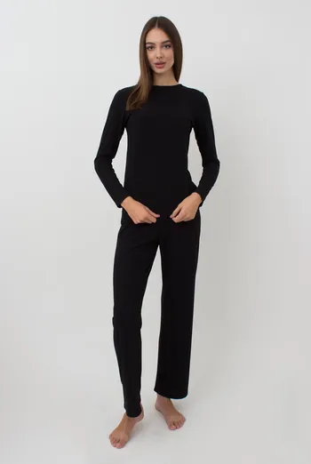 Комплект в рубчик RIB 5312/010 Giulia (black), черный Комплект в рубчик RIB 5312/010 Giulia (black), черный